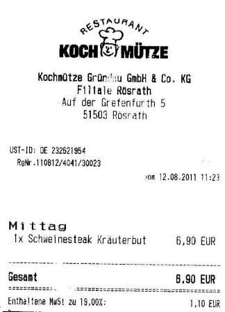 pghz Hffner Kochmtze Restaurant